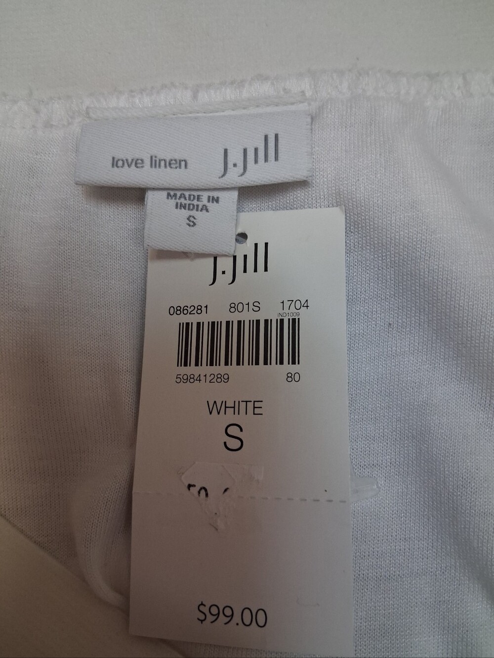 J. Jill New Women White Linen Maxi Skirt with Gathered Waist Size S - Picture 2 of 16